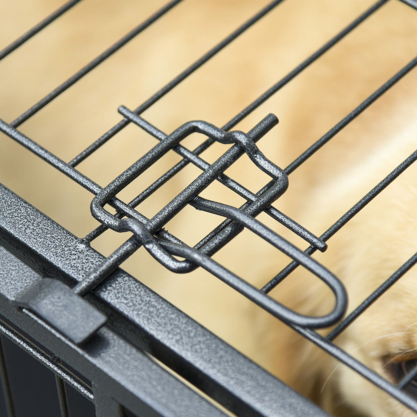 The "Easy-Roll" Kennel: 37" Heavy Duty Metal Dog Crate with Top Access