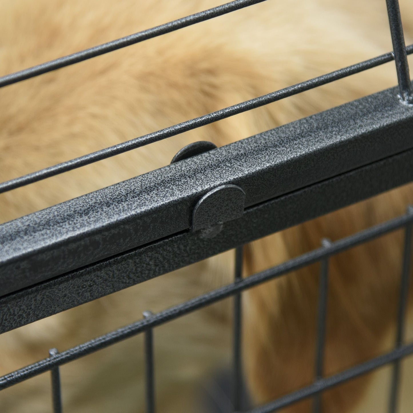 The "Easy-Roll" Kennel: 37" Heavy Duty Metal Dog Crate with Top Access