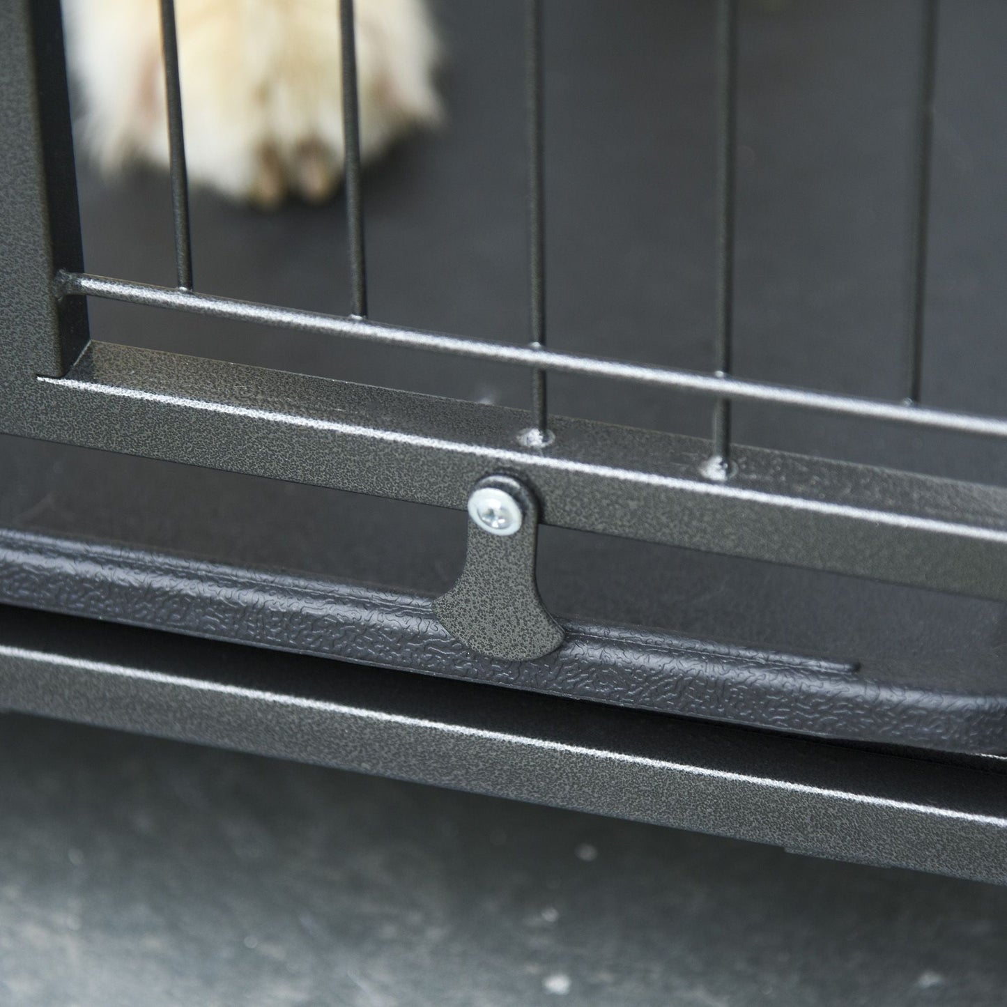 The "Easy-Roll" Kennel: 37" Heavy Duty Metal Dog Crate with Top Access