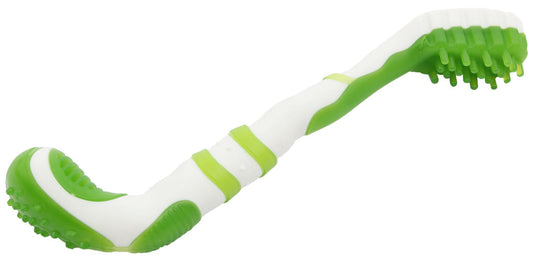 Pet Life Denta-Brush Dog Toothbrush Toy | Durable TPR Dental Chew