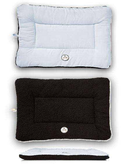 Eco-Friendly Reversible Dog Bed Mat | Machine Washable Crate Pad with Recycled Polyfill | Indoor & Outdoor