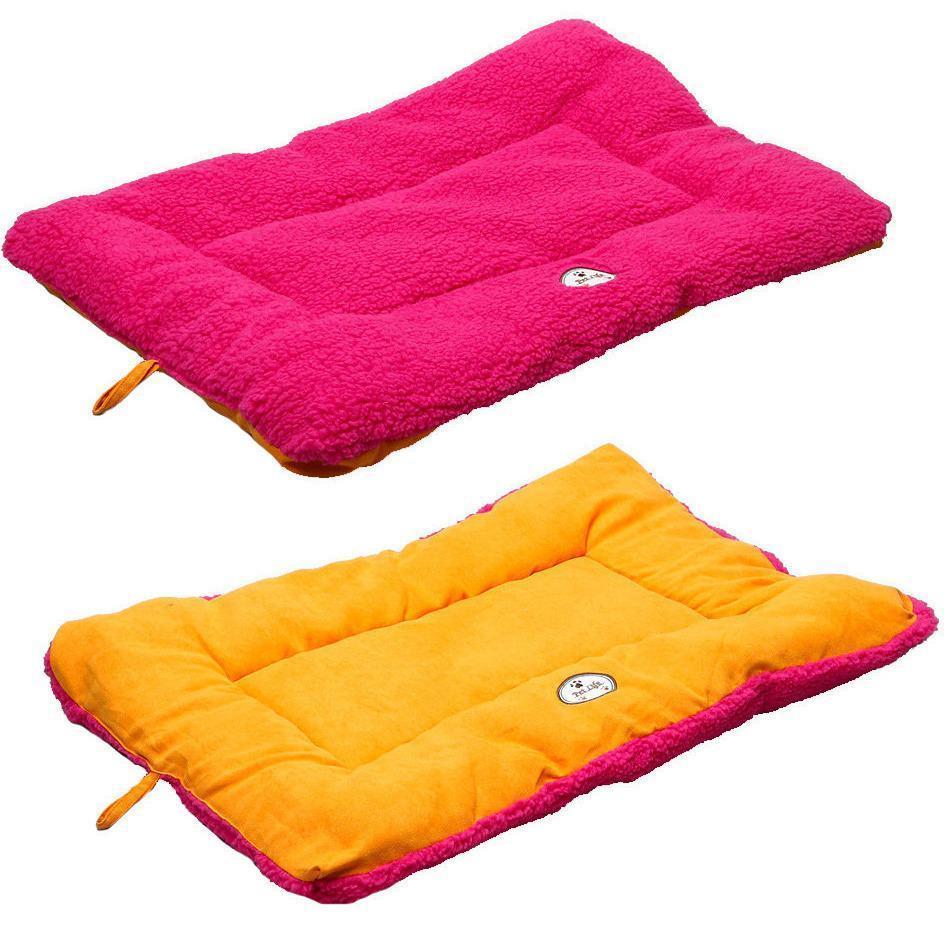 Eco-Friendly Reversible Dog Bed Mat | Machine Washable Crate Pad with Recycled Polyfill | Indoor & Outdoor