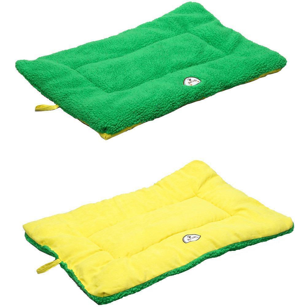Eco-Friendly Reversible Dog Bed Mat | Machine Washable Crate Pad with Recycled Polyfill | Indoor & Outdoor