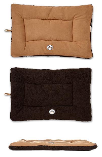 Eco-Friendly Reversible Dog Bed Mat | Machine Washable Crate Pad with Recycled Polyfill | Indoor & Outdoor
