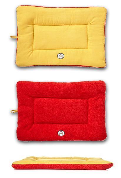 Eco-Friendly Reversible Dog Bed Mat | Machine Washable Crate Pad with Recycled Polyfill | Indoor & Outdoor