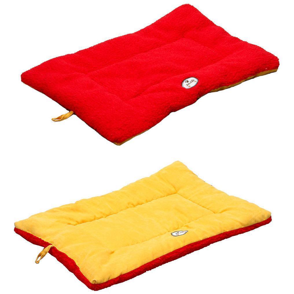 Eco-Friendly Reversible Dog Bed Mat | Machine Washable Crate Pad with Recycled Polyfill | Indoor & Outdoor