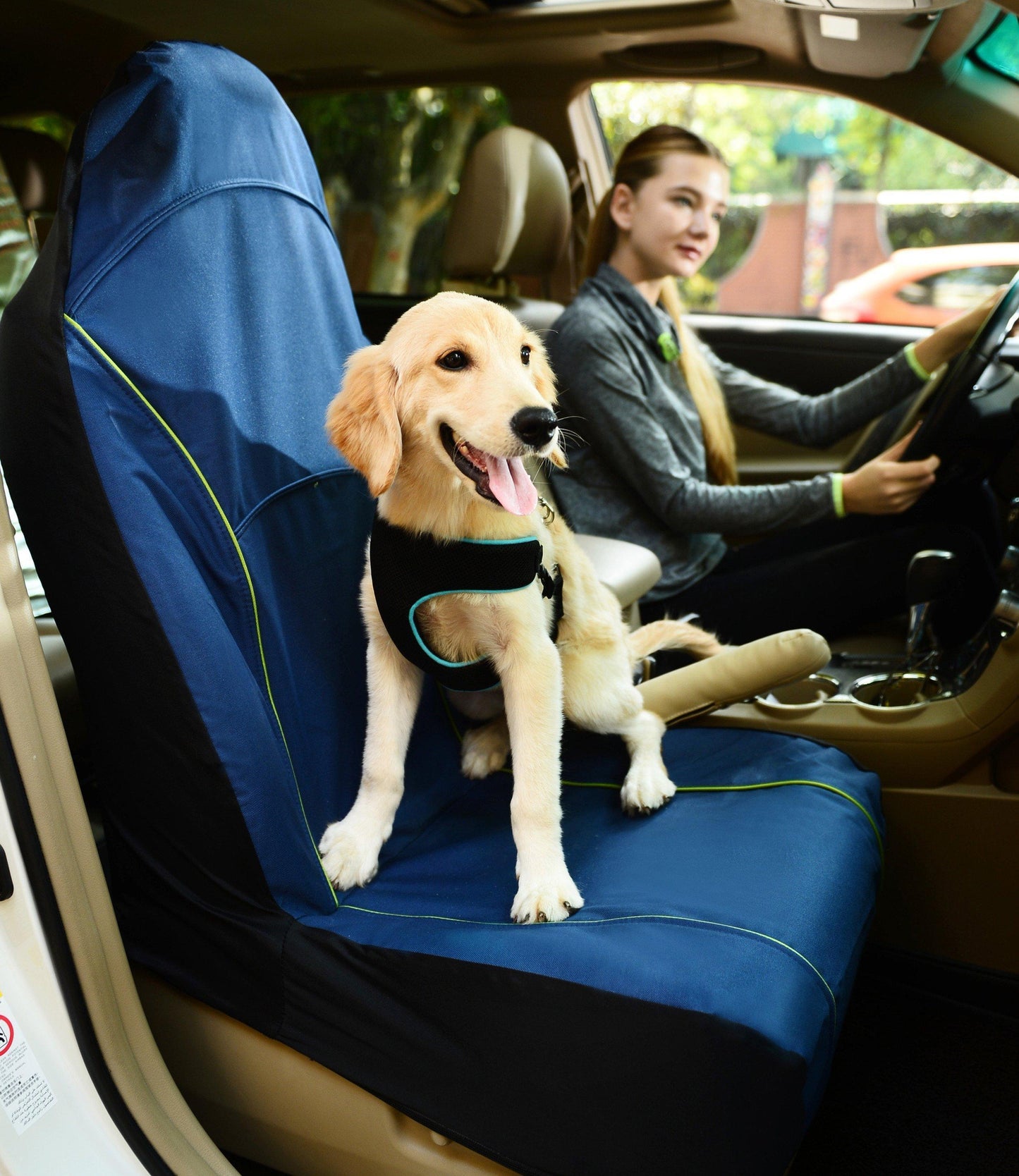 Pet Life Open Road Single Seated Dog Car Seat Cover | Waterproof & Scratch Proof