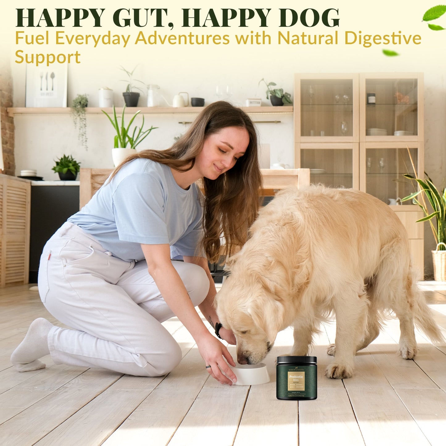 Probiotic Bites for Dogs: 6-Strain Gut Health and Digestive Support Soft Chews | 60 Count