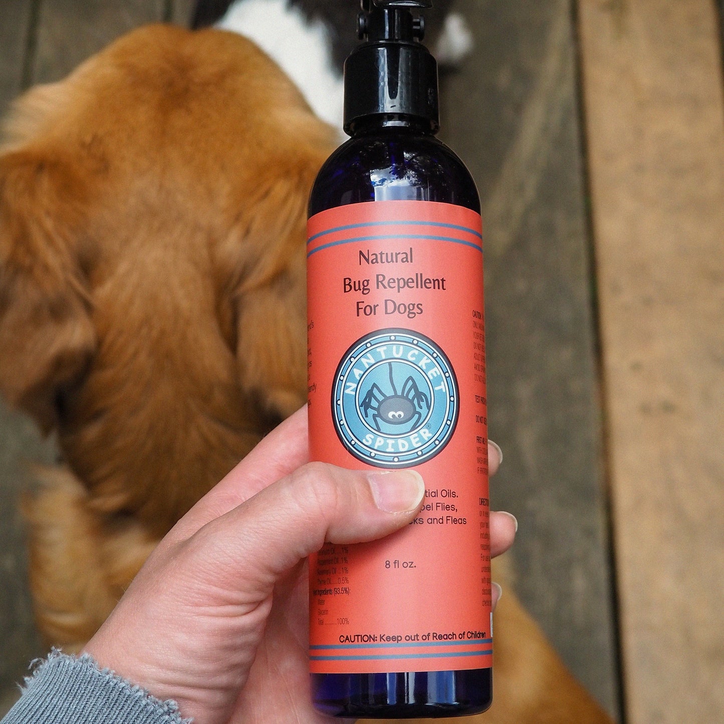 Natural Bug Repellent Spray for Dogs Flea and Tick Protection | Made in USA