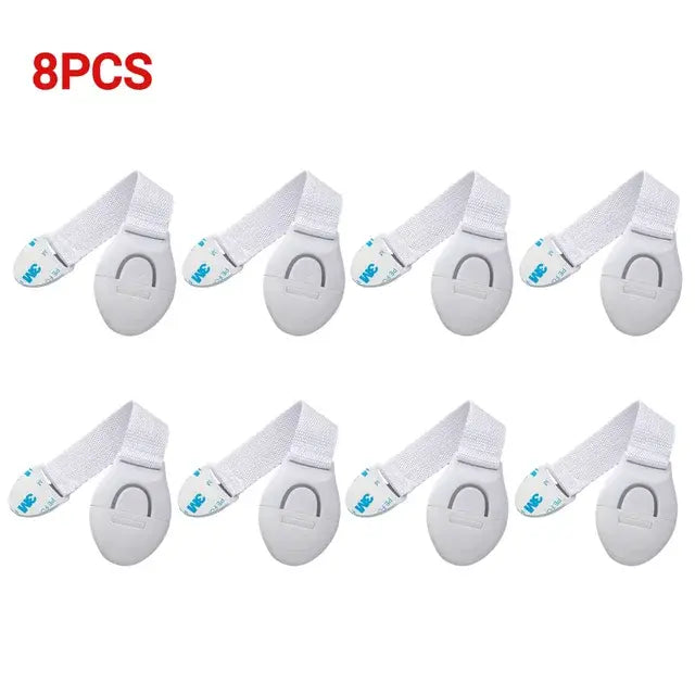Pet Cabinet Safety Locks for Dogs & Cats, Adjustable Drawer & Door Locks