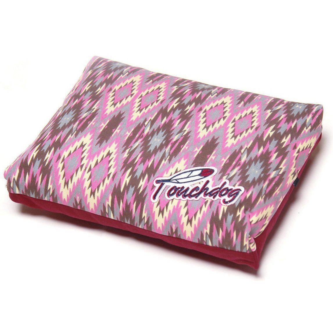 Designer Dog Bed | Touchdog ® Vintage Tribal Rectangular Mat with Handle | Medium-Large