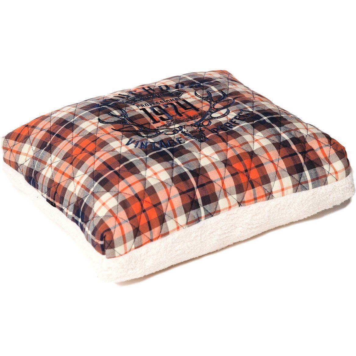 Touchdog ® Designer Dog Bed | Quilted Cotton-Fleece Pet Pillow