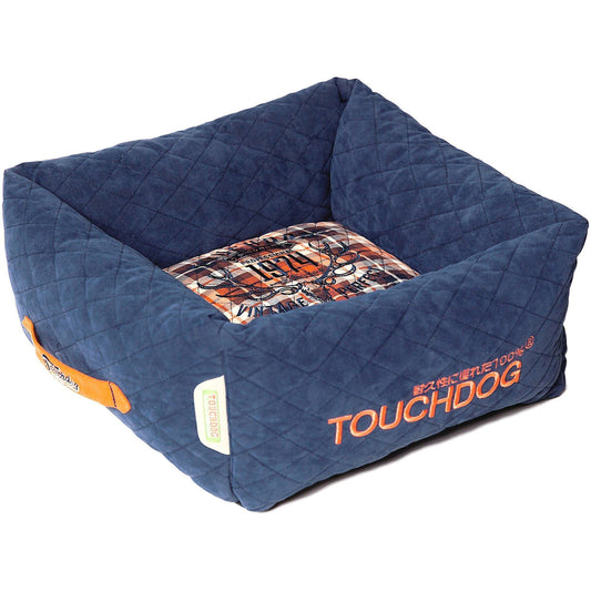 Touchdog ® Designer Dog Bed | Quilted Cotton-Fleece Pet Pillow