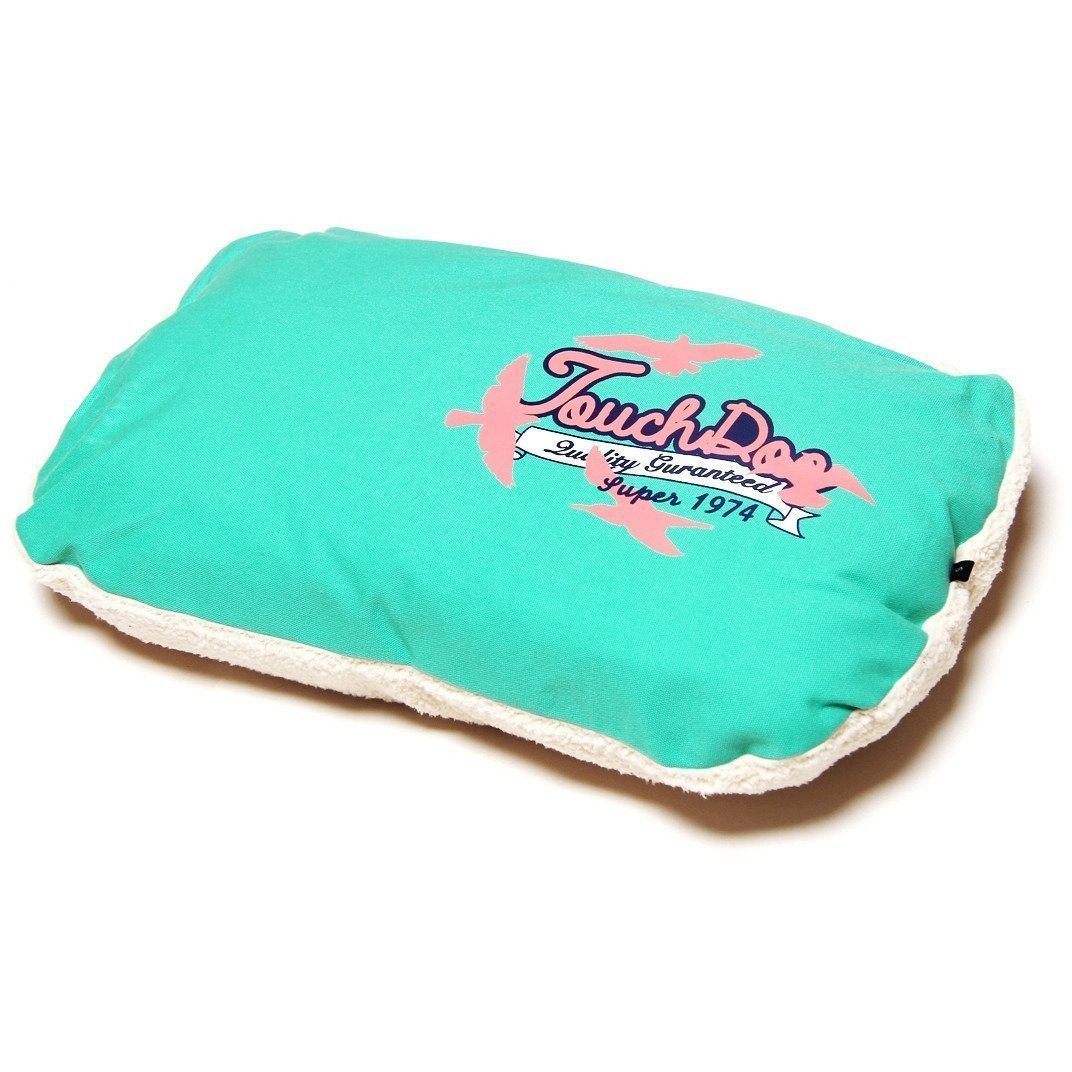 Designer Dog Bed | Touchdog ® Floral Ultra-Plush Rectangular Pet Mat  | Medium-Large
