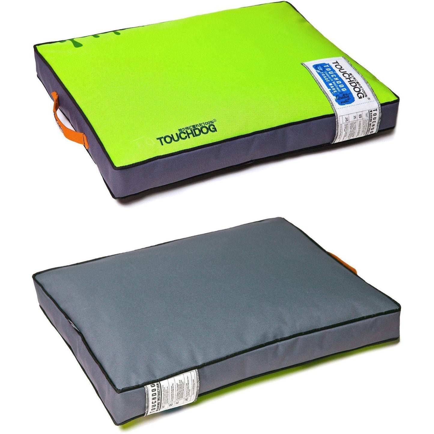 Touchdog Water-Resistant Dog Mat | Thick Sporty Pet Bed for Indoor/Outdoor with Carrying Handle & 4" Cushion