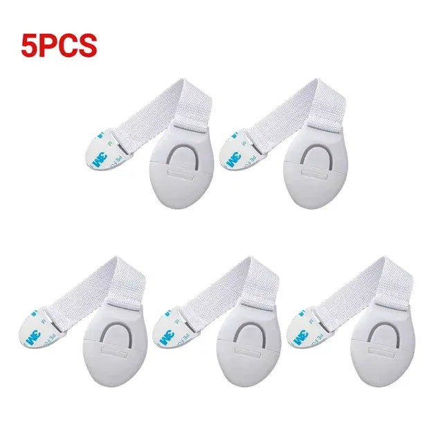 Pet Cabinet Safety Locks for Dogs & Cats, Adjustable Drawer & Door Locks