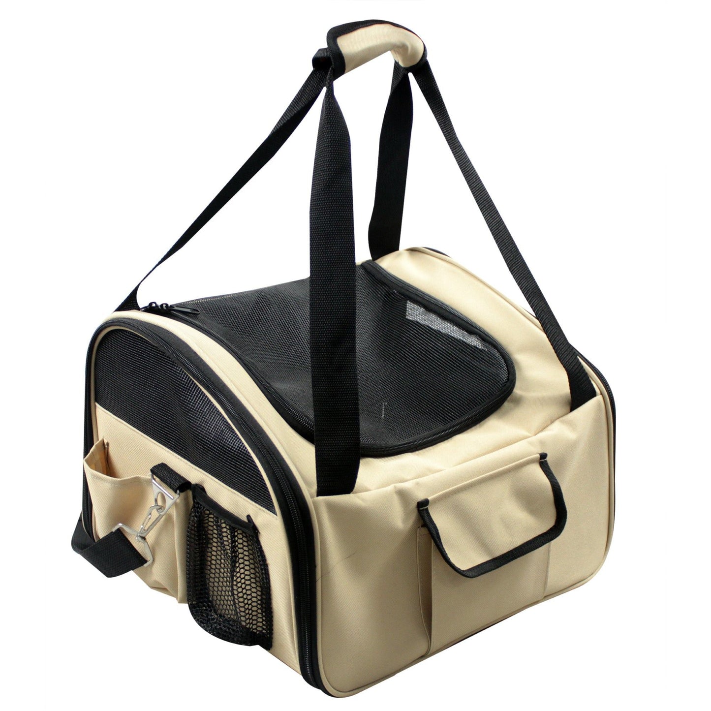Pet Life Ultra-Lock Collapsible Dog Car Seat Carrier | Wire Folding Travel Safety Crate
