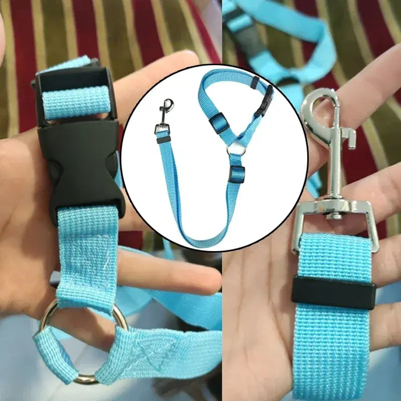Pet Car Seat Belt and Harness Set for Dogs and Cats