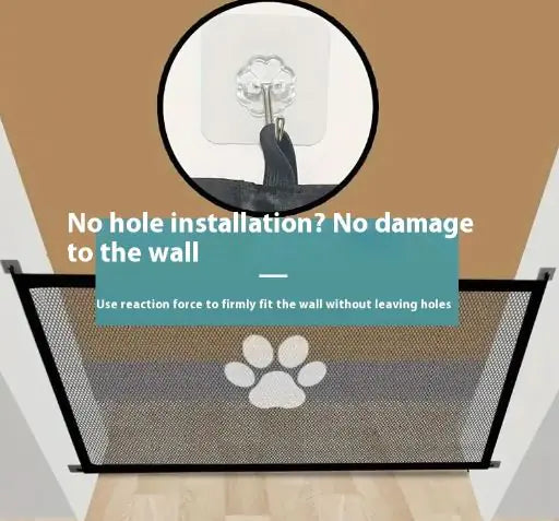 Safety Pet Gate for Dogs & Cats | Portable Indoor Plastic Barrier