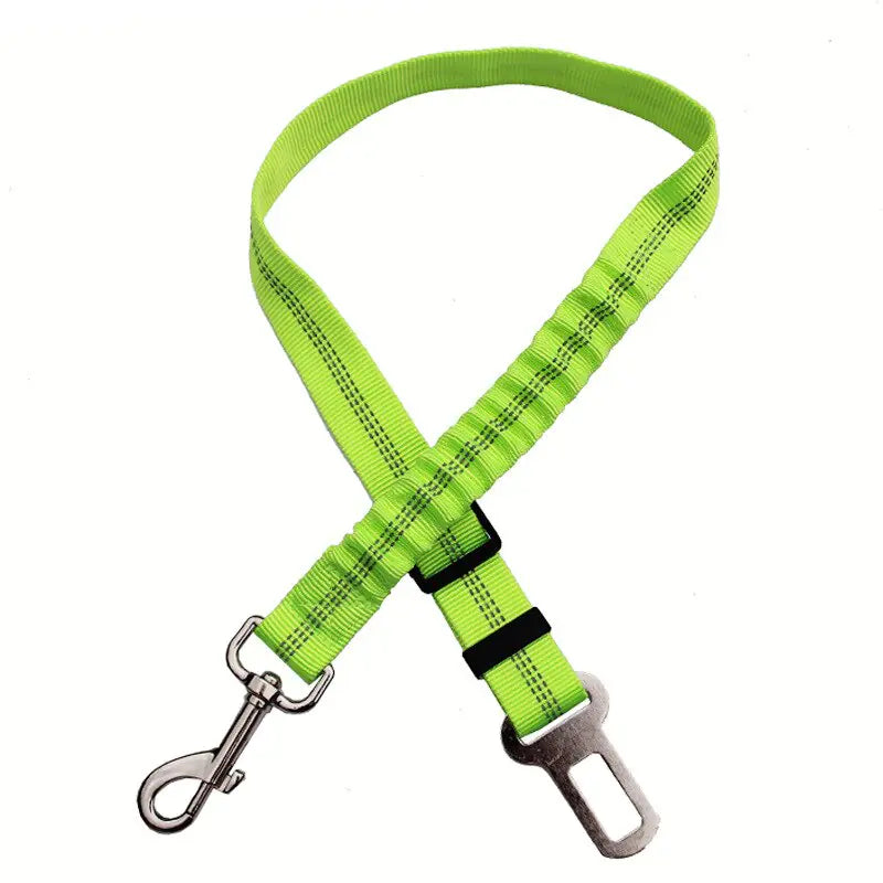 Reflective Dog Car Safety Belt Leash | Night-Visible Vehicle Travel Tether